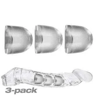Oxballs Adjustfit Insert 3 Pack Clear