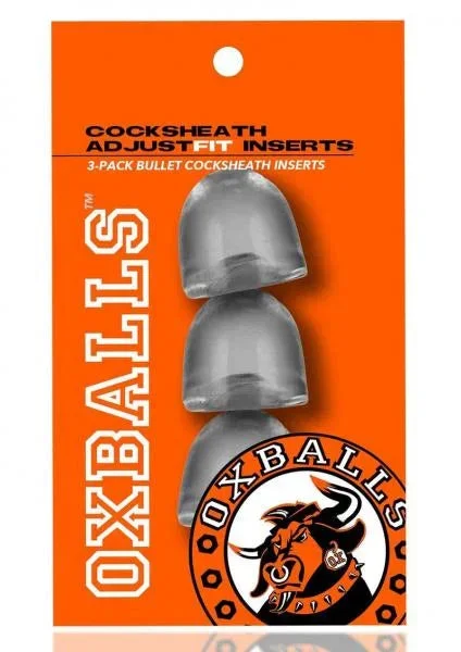 Oxballs Cocksheath Adjustfit Inserts – Pack Of 3 Clear