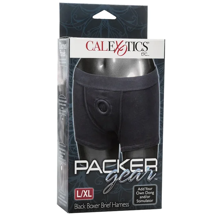 Packer Gear Boxer Brief Harness – Black L/XL