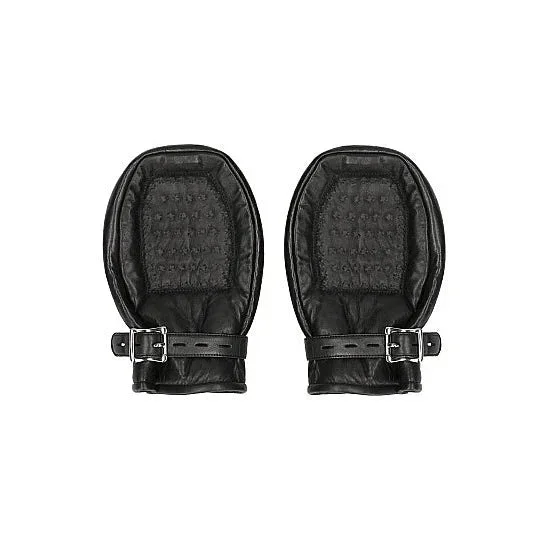 Pain Bondage Mittens Padded With Metal Teeth by Shots