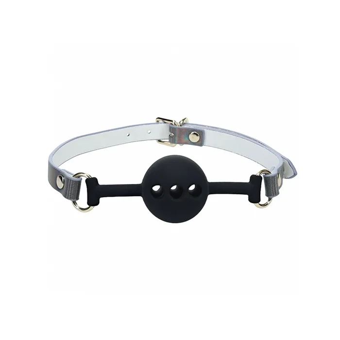 PARIS Iridescent Breathable Ball Gag Black