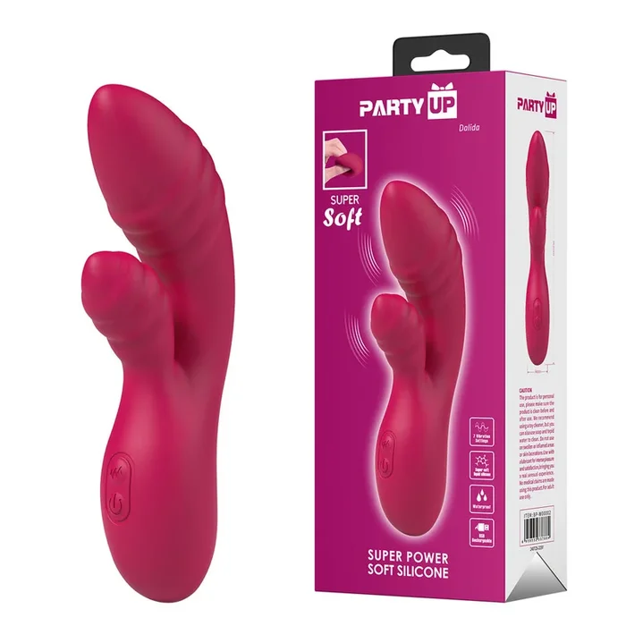 Party Up DALIDA – – 16.2 cm USB Rechargeable Rabbit Vibrator