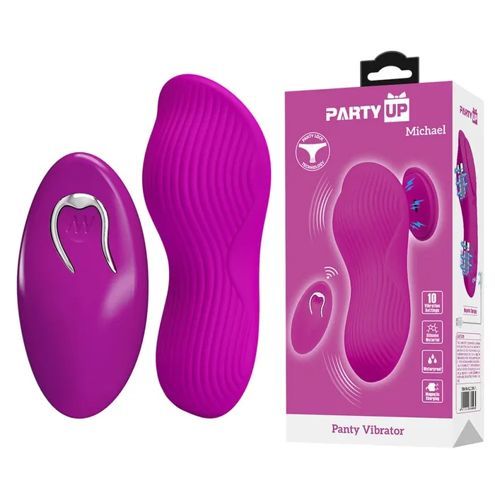 Party Up MICHAEL Panty Vibe – – USB Rechargeable Panty Vibrator with Wireless Remote Control