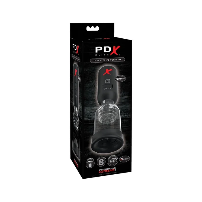Pdx Elite Tip Teazer Power Pump Masturbator with Suction
