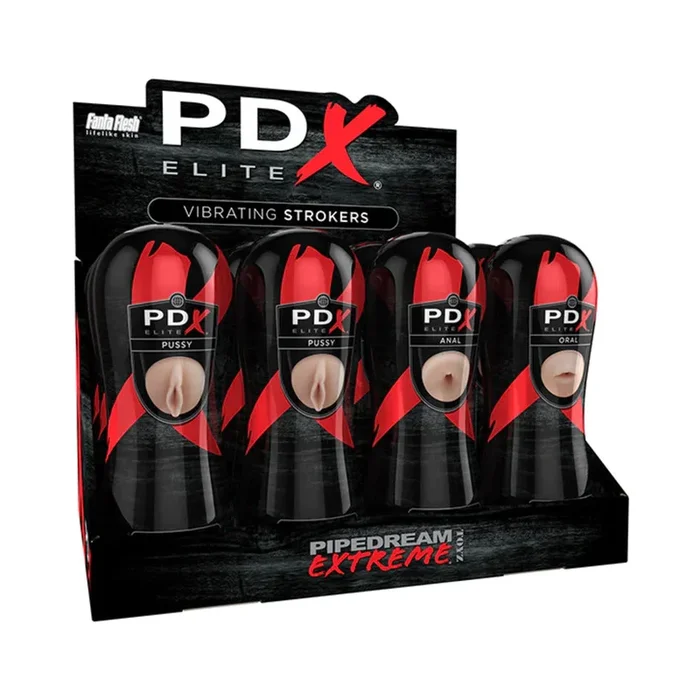 PDX ELITE Vibrating Stroker Asst (DP/12)