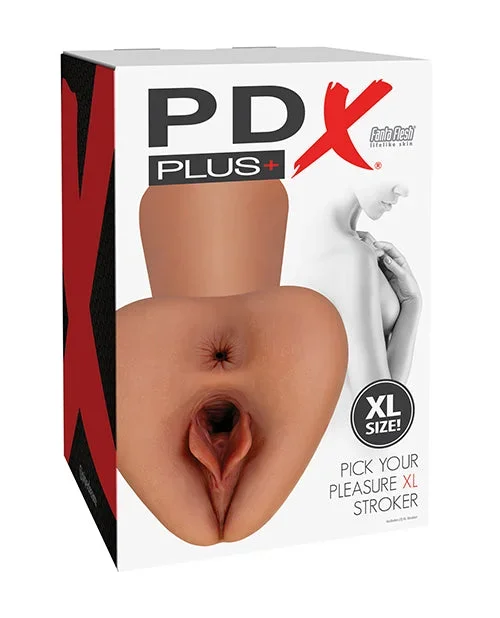 PDX Plus Pick Your Pleasure Pussy Stroker – XL Brown