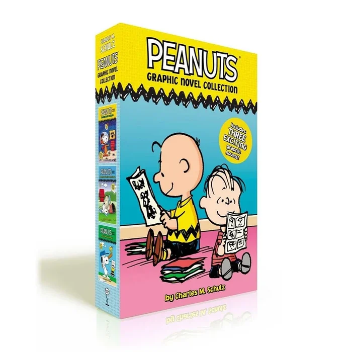 Peanuts Graphic Novel Collection (Boxed Set) : Snoopy Soars to Space; Adventures with Linus and Friends!; Batter Up, Charlie Brown!
