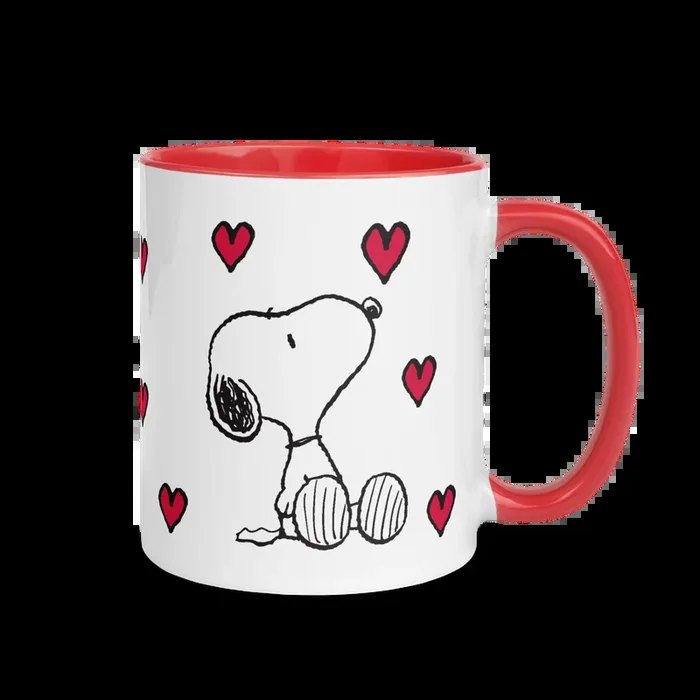 Peanuts Snoopy Heart Personalized Two-Tone Mug