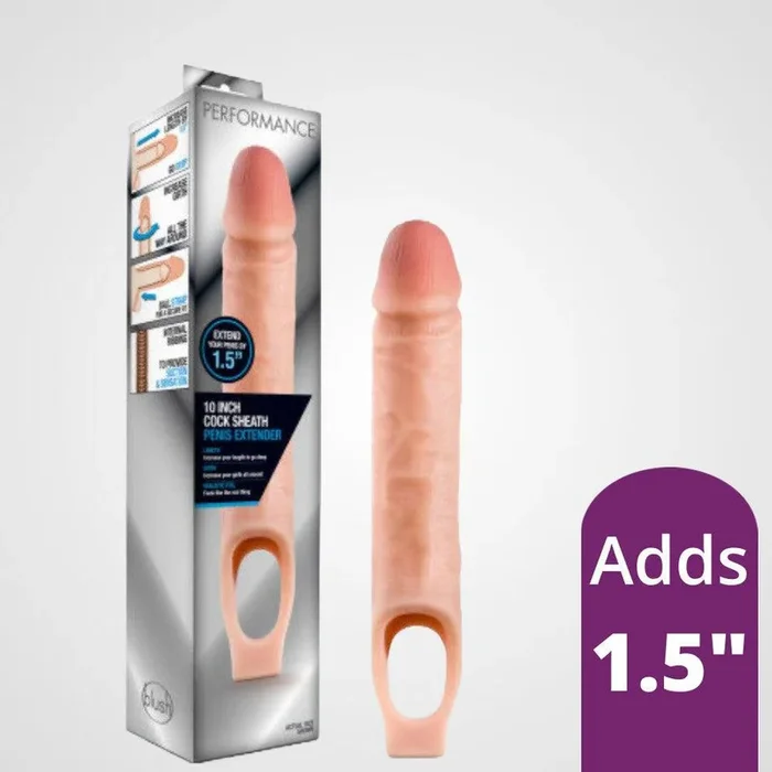 Performance – 10″ Cock Sheath Penis Extender – Vanilla