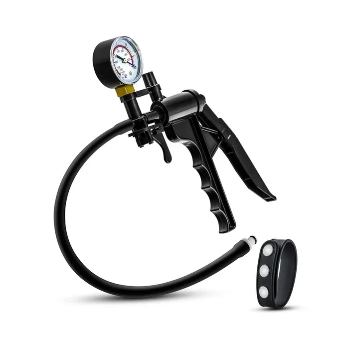 Performance – Gauge Pump Pistol With Silicone Tubing & Silicone Cock Strap – Black