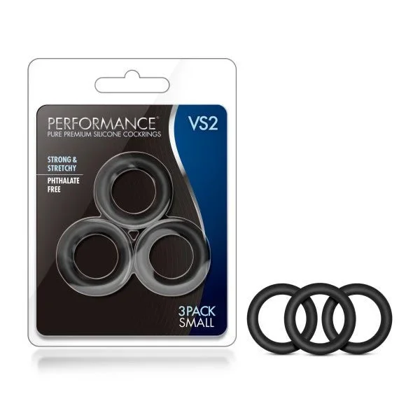 Performance VS2 Pure Premium Silicone Small Cock Rings – Set of 3