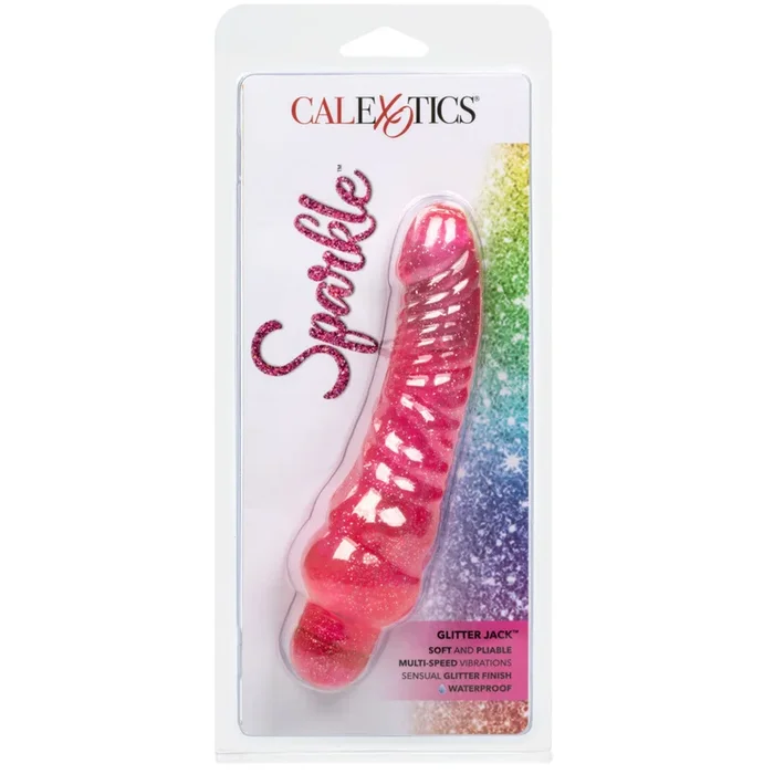 Personality Vibes Sparkle Glitter Jack Vibrator – Pink