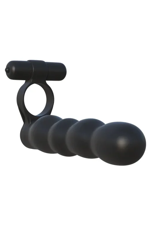 Pipedream – Fantasy C-Ringz – Posable Partner Double Penetrator Ring – Black