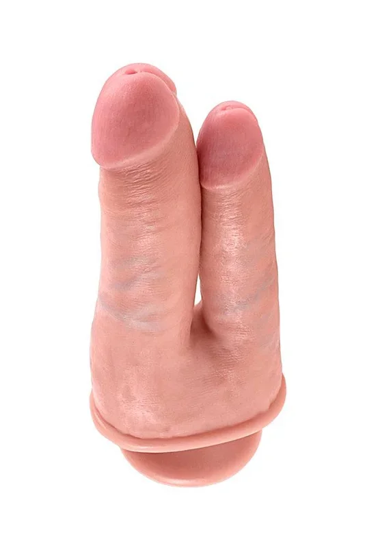Pipedream – King Cock – 6″ Double Penetrator Ultra Realistic Dildo – Beige