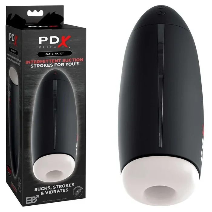 Pipedream Extreme Toys Elite Fap-O-Matic – USB Rechargeable Sucking Masturbator