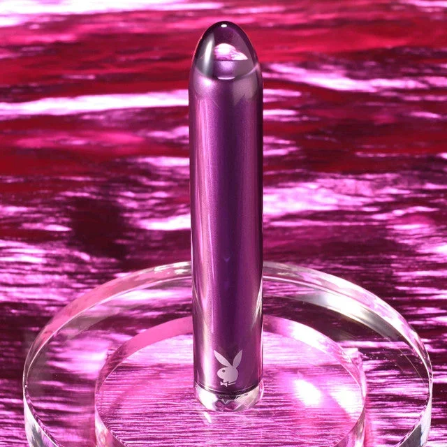 PLAYBOY PLEASURE AMETHYST GLASS TIPPED BULLET