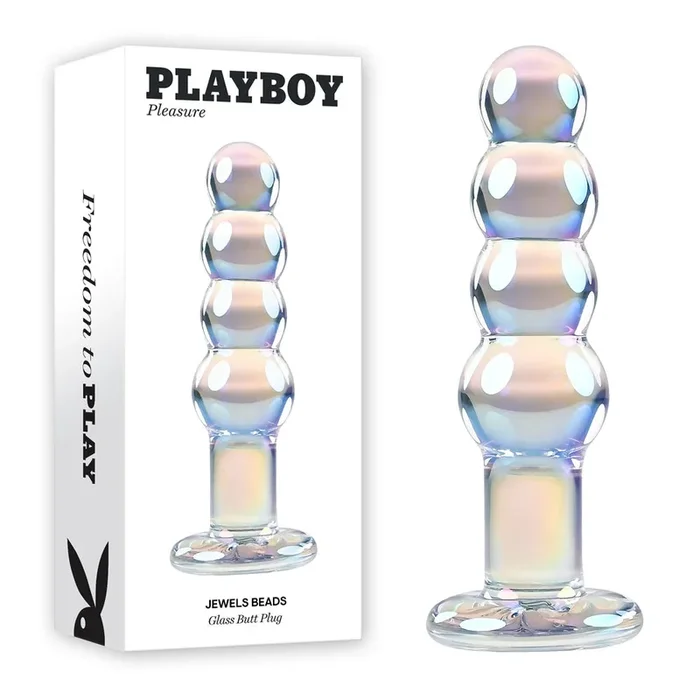 Playboy Pleasure JEWELS BEADS Glass Dildo