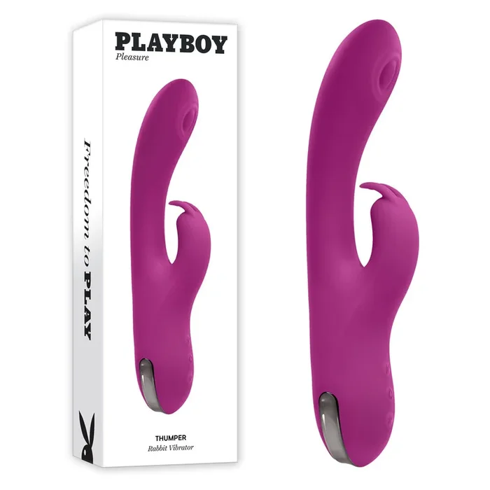 Playboy Pleasure THUMPER – 21.9 cm USB Rechargeable Rabbit Vibrator