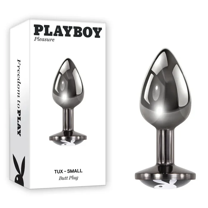 Playboy Pleasure TUX – Small – Metal 7.4 cm Small Butt Plug