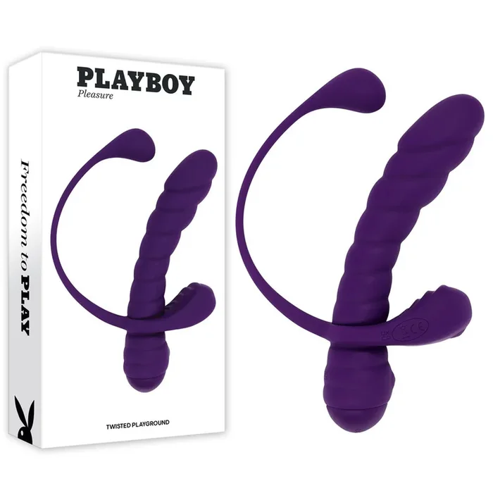 Playboy Pleasure TWISTED PLAYGROUND – USB Rechargeable Vibrator and Cock Ring Kit