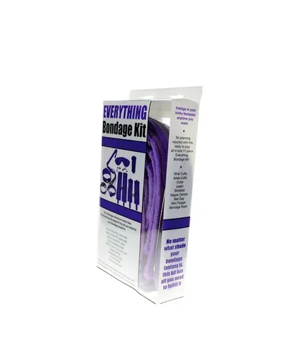 Ple’sur Company- Everything Bondage Purple Faux Fur Lined 12-Piece Kit