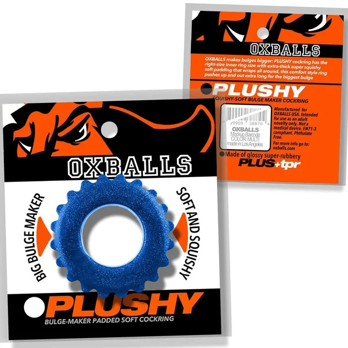 Plushy Single Ring – Blue Fire