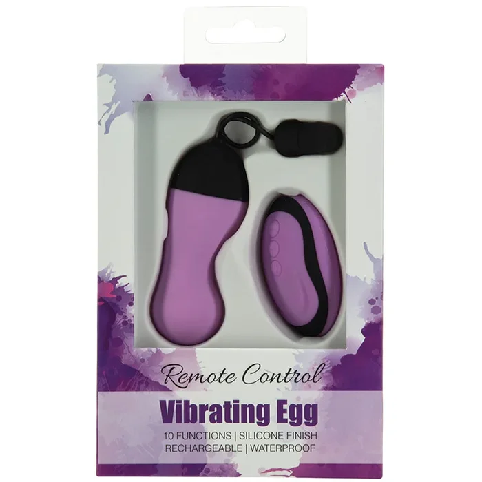 PowerBullet Remote Control Vibrating Egg – Purple