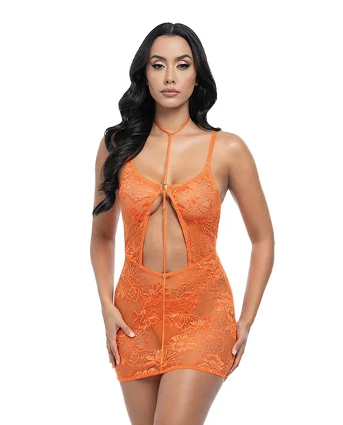 Presley Lace Babydoll w/G-String 2 pc Set – Dragon Fire Orange L/XL