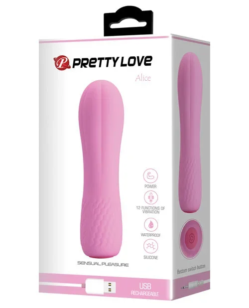 Pretty Love Alice Mini Vibe – 12 Function Light Pink