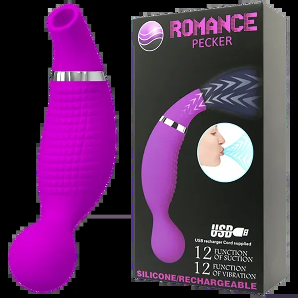 Pretty Love Romance Pecker Suction Vibrator Purple
