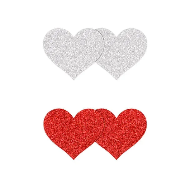 Pretty Pasties Hearts 2pk by NS Novelties