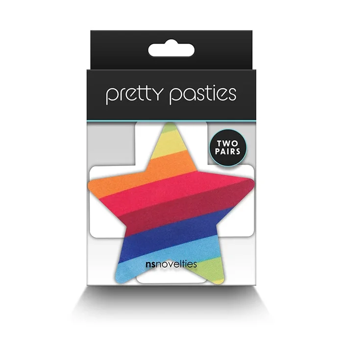 Pretty Pasties Pride Cross & Stars 2pk by NS Novelties
