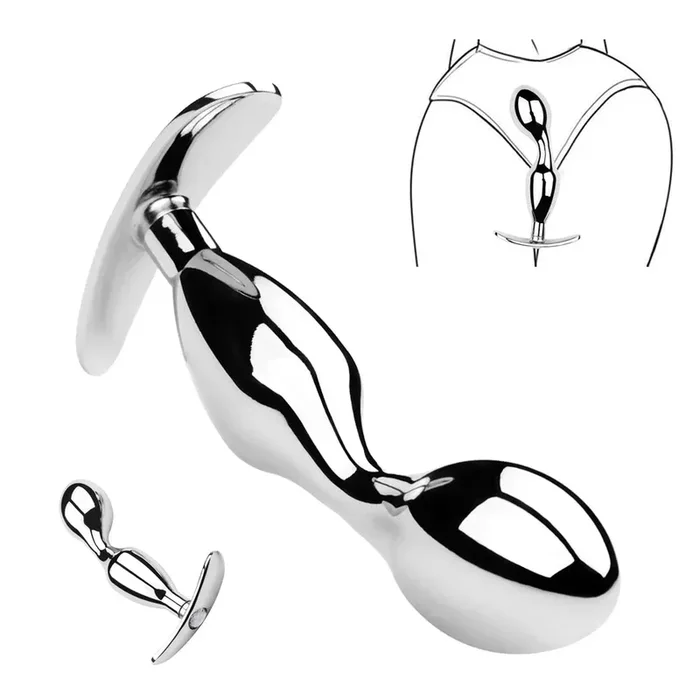 Prostate Massage Toys – Stainless Steel Butt Plug Anal Toys for Men Women – Domlust