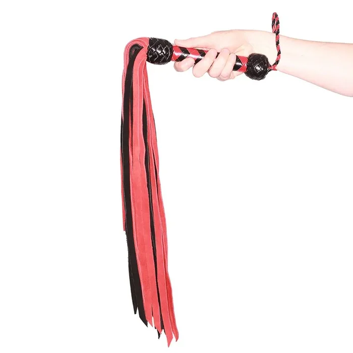 Prowler RED Bondage Gear 33 inches Flogger Spanker and Sex Tickler Black Red