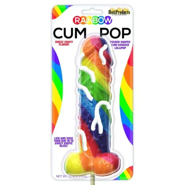Rainbow Cum Pop Candy Sucker by Hott Products