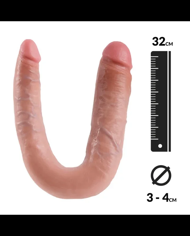 Realistic Bent dildo – King Cock Double Trouble