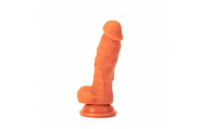 Realistic Dildo Veined Shaft w Balls Flesh
