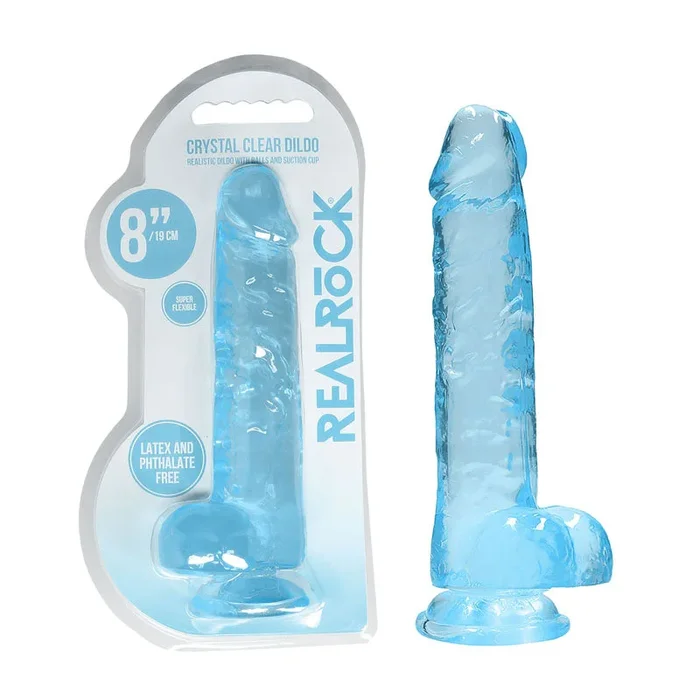 REALROCK 8” Realistic Dildo With Balls – 20.3 cm Dong