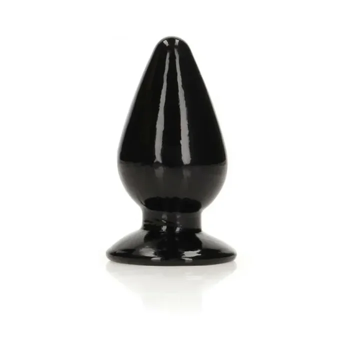 Realrock Crystal Clear 3.5 In. Anal Plug Black