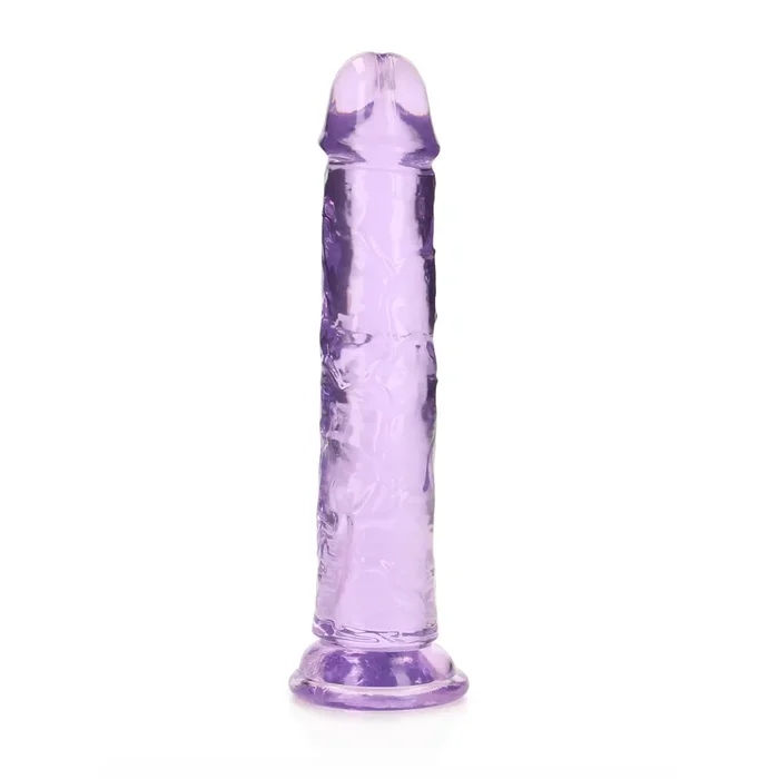 RealRock Crystal Clear 7″ Jelly Dildo With Suction Cup
