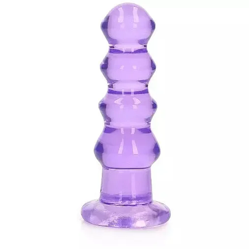 Realrock Crystal Clear Curvy Anal Plug 5.5″ by Shots
