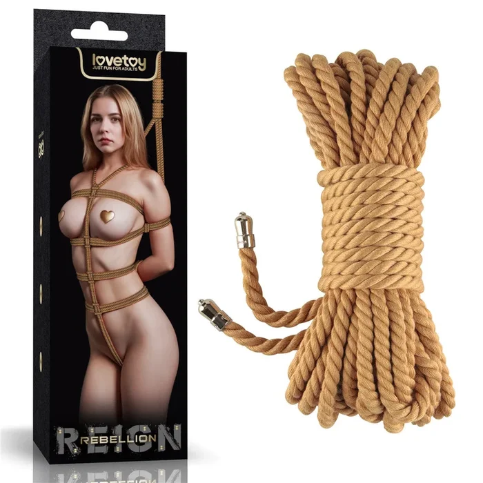 Rebellion Reign Bondage Rope – Natural – Natural Bondage Rope – 10 metre length
