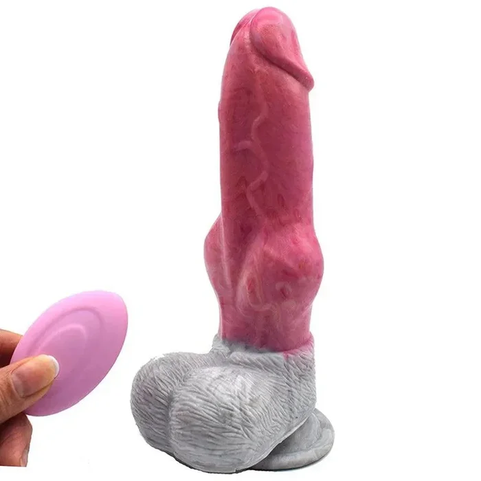 Remote Control Vibrating Silicone Dildo