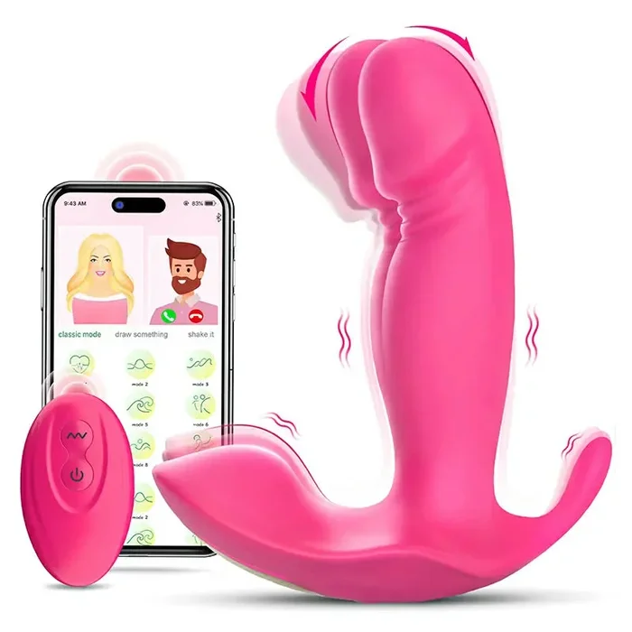 Remote-Controlled Wearable Vibrator with 10 Vibration & Wiggling Modes