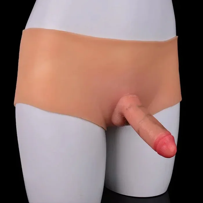 レズビアン用の5インチのソフトシリコンストラップオンディルド