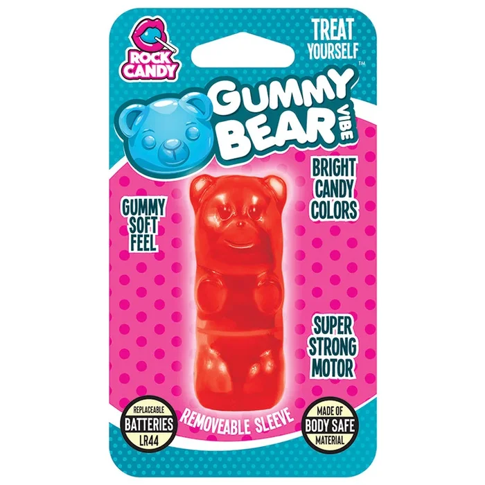 Rock Candy Gummy Bear Vibe Bullet – Red