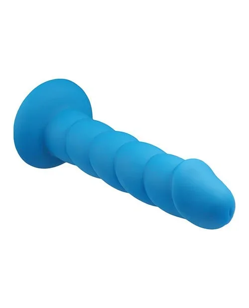 Rock Candy Suga Daddy 8″ Silicone Dildo – Blue