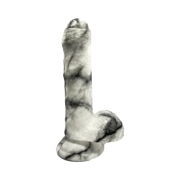 Rock Cocks Pegasus Marble 6 Inch Intact Style Silicone Dildo With Strong Suction Cup