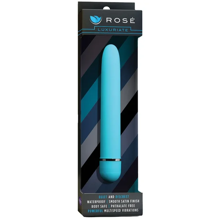 Rose Luxuriate Blue 7-Inch Vibrator
