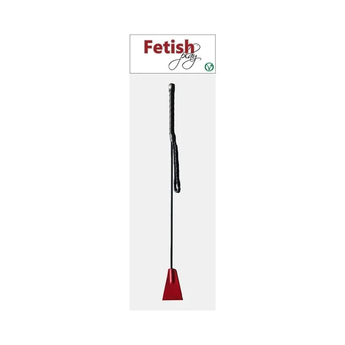 Rouge Fetish Play Vegan Riding Crop Red